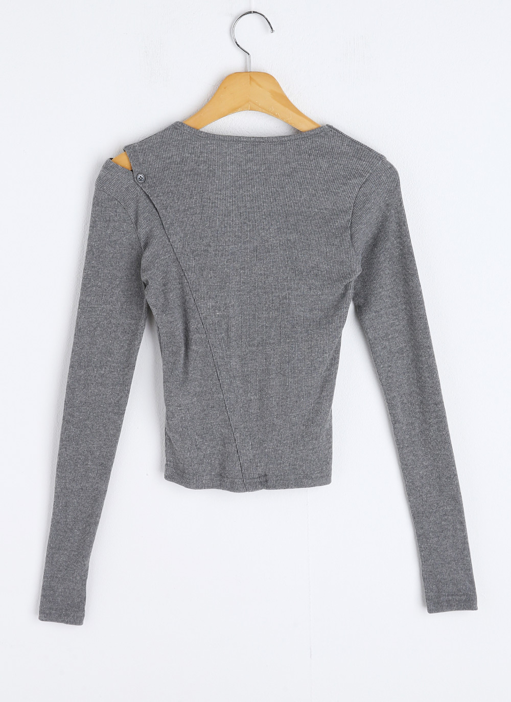 ダイアゴナルボタンリブTシャツ | DHOLIC | 詳細画像27