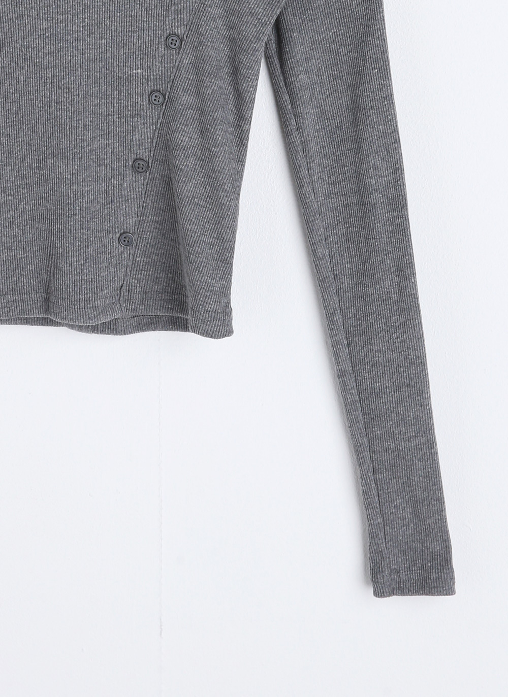 ダイアゴナルボタンリブTシャツ | DHOLIC | 詳細画像30