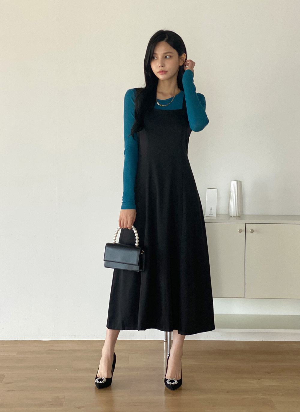 ダイアゴナルボタンリブTシャツ | DHOLIC | 詳細画像15