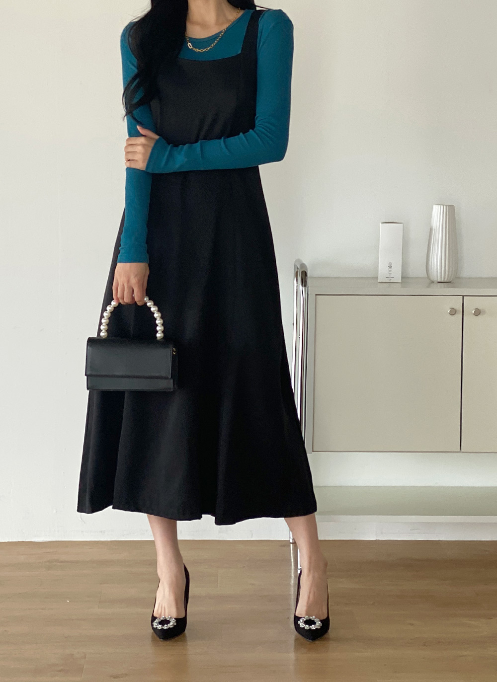 ダイアゴナルボタンリブTシャツ | DHOLIC | 詳細画像16