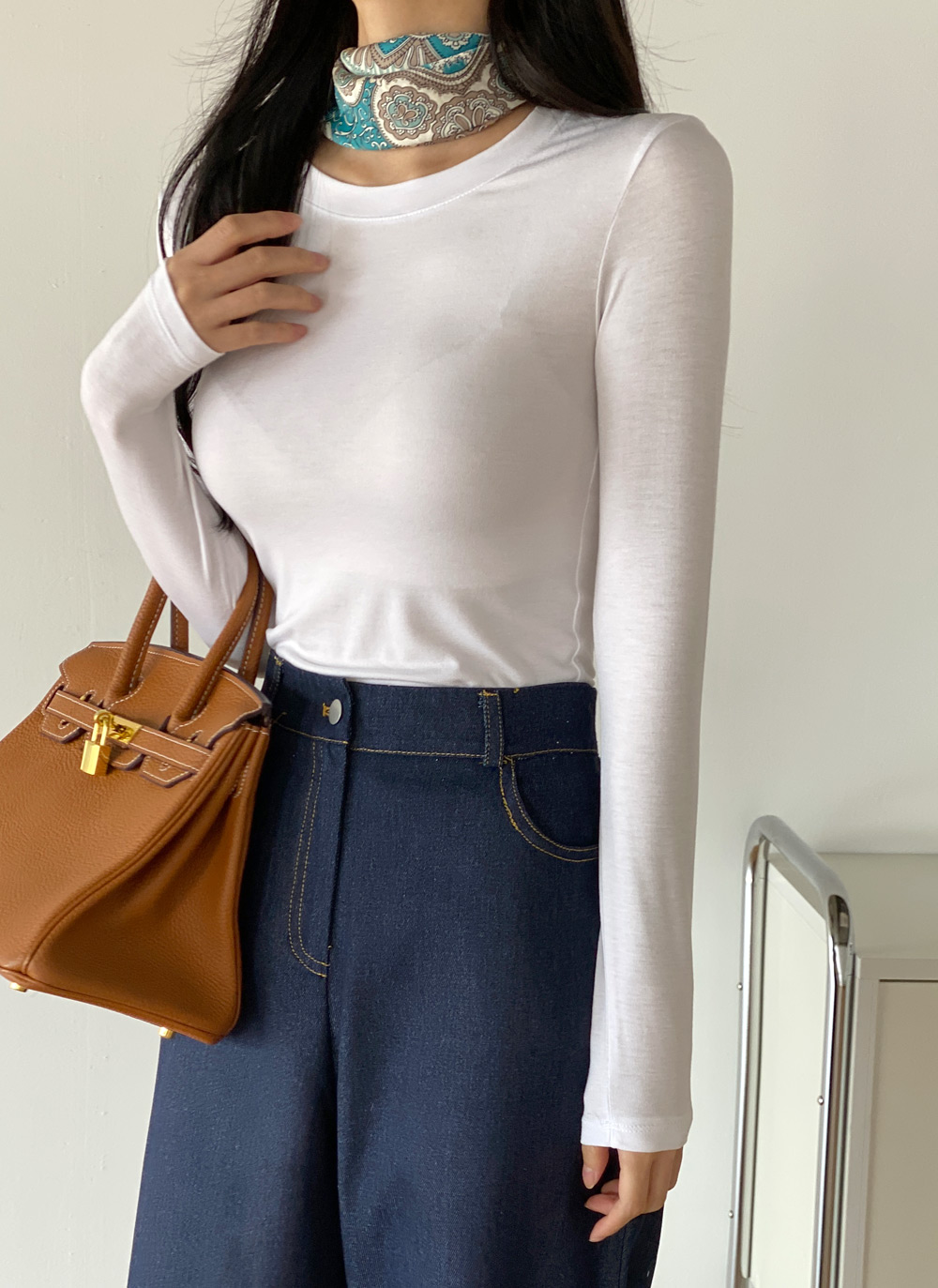 ラウンドクロップドタイトTシャツ | DHOLIC | 詳細画像15