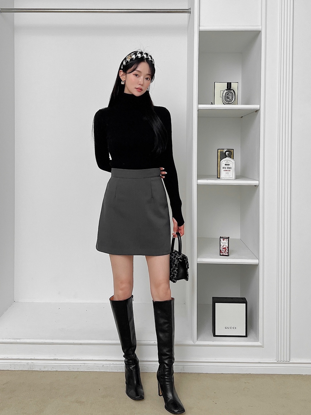 ダーツ台形ミニスカート | 詳細画像8