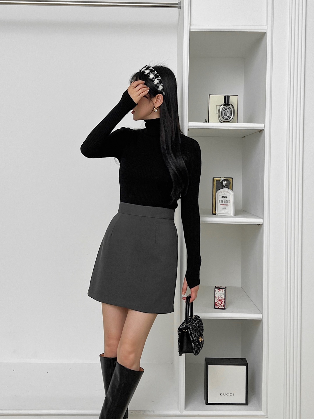 ダーツ台形ミニスカート | 詳細画像11