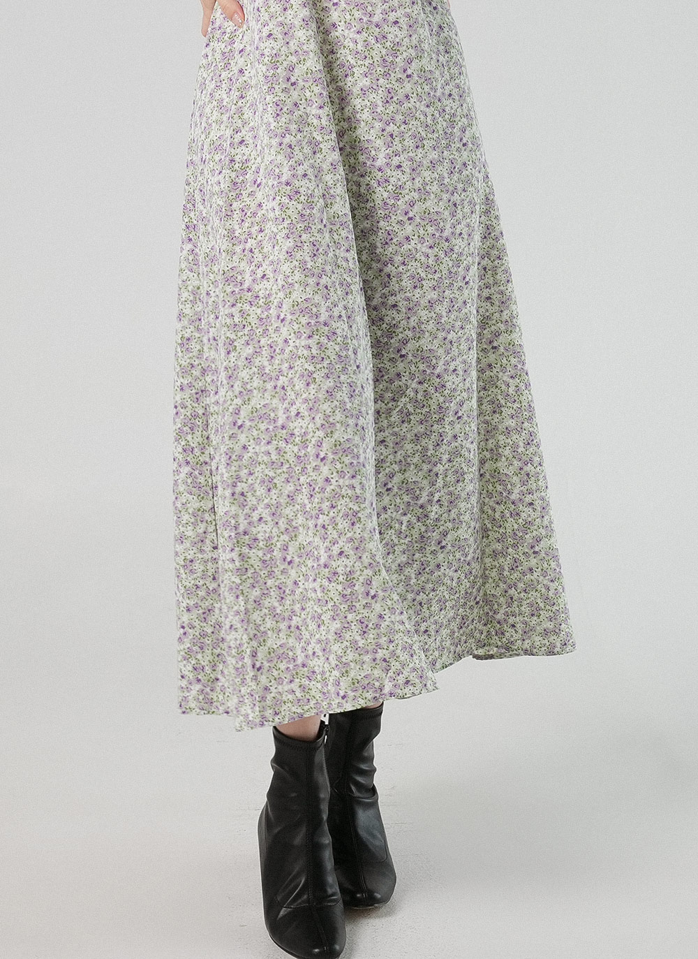 花柄パフリボンワンピース | DHOLIC | 詳細画像7