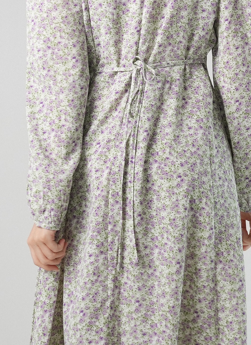 花柄パフリボンワンピース | DHOLIC | 詳細画像10