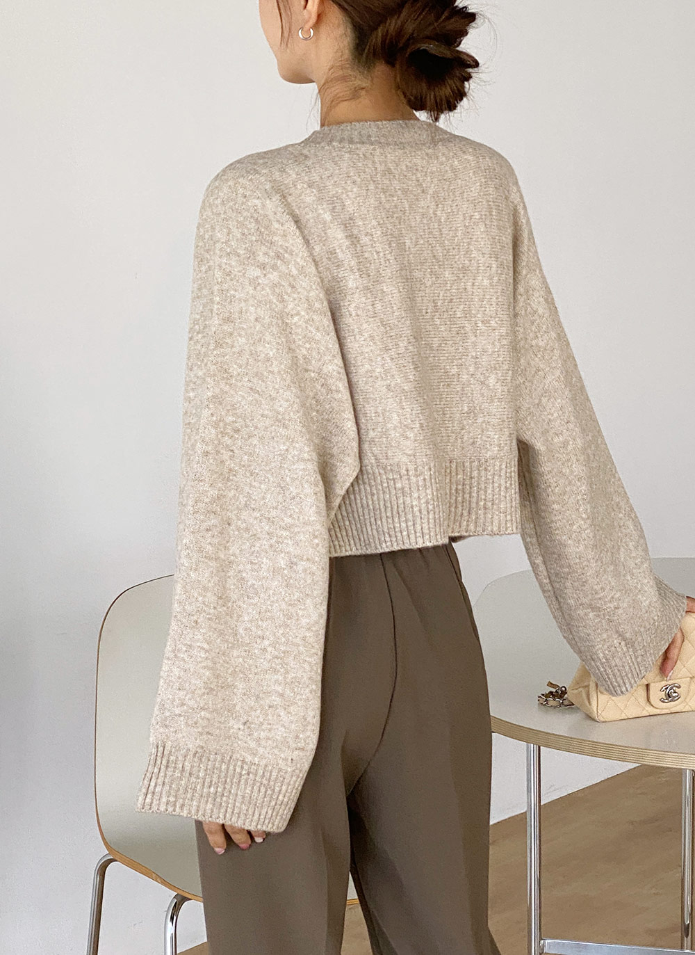 ラグランクロップドニット | レディースファッション通販 - DHOLIC