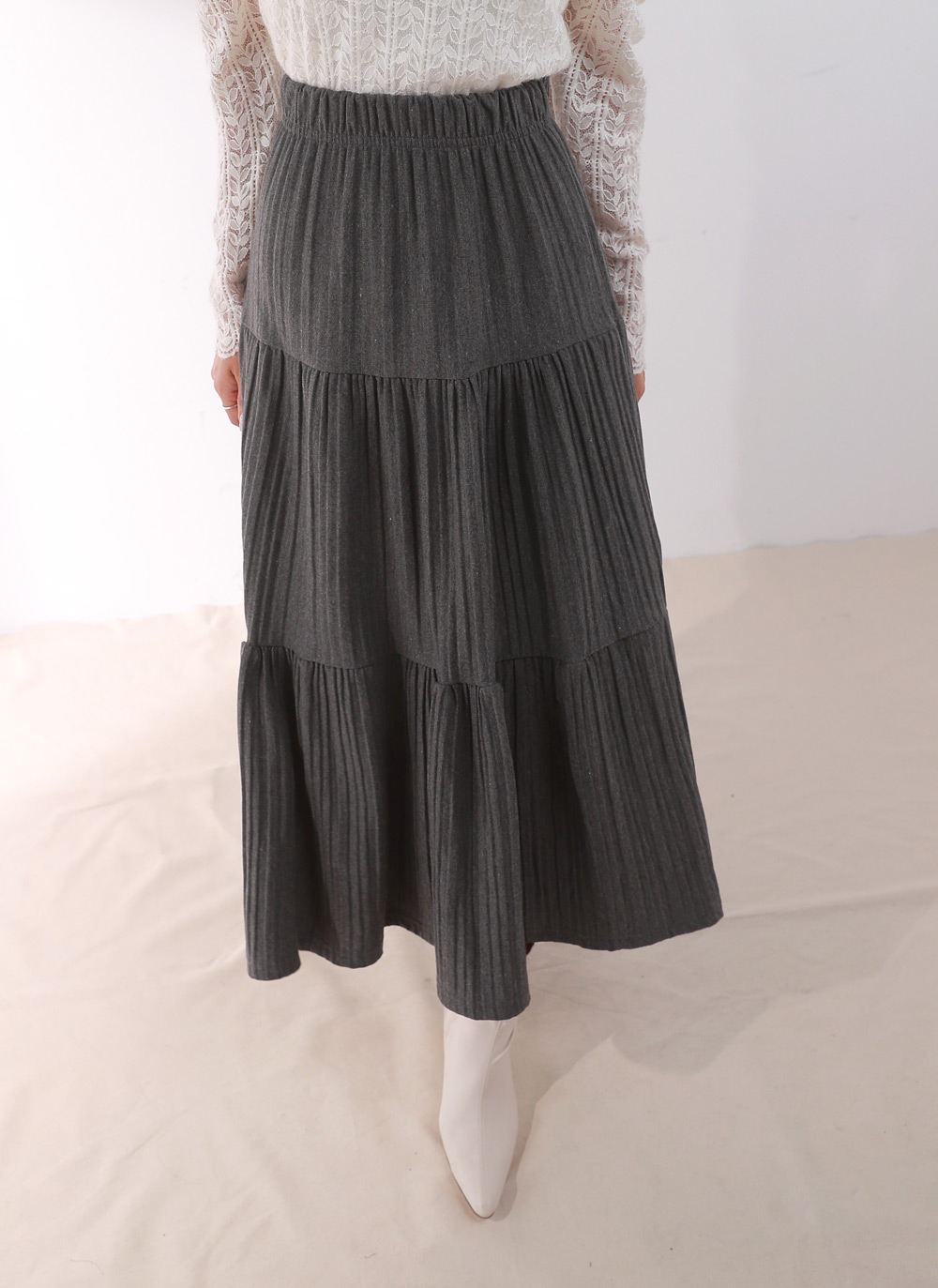 ティアードプリーツスカート | DHOLIC | 詳細画像2