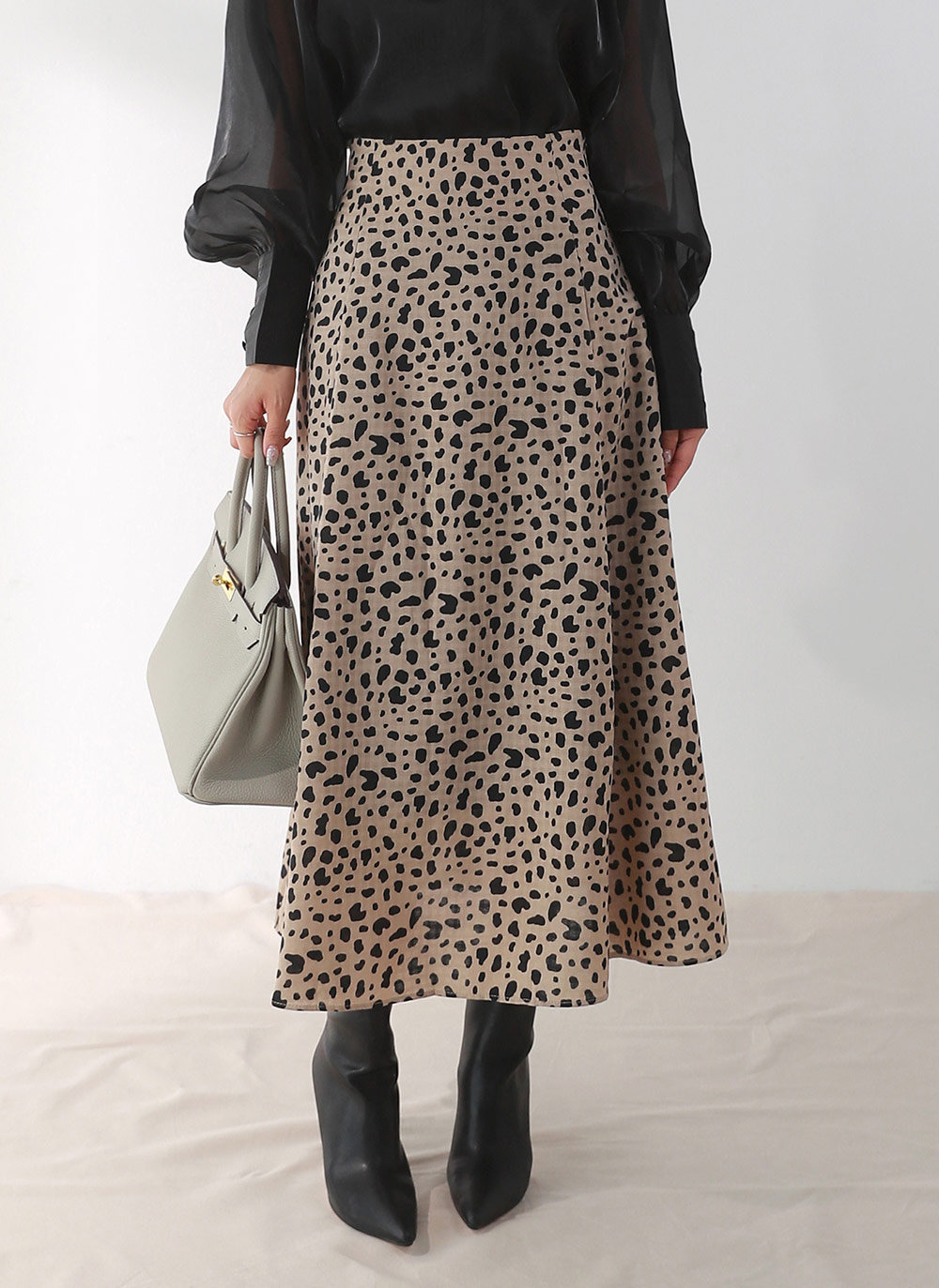 レオパードフレアイージースカート | DHOLIC | 詳細画像7