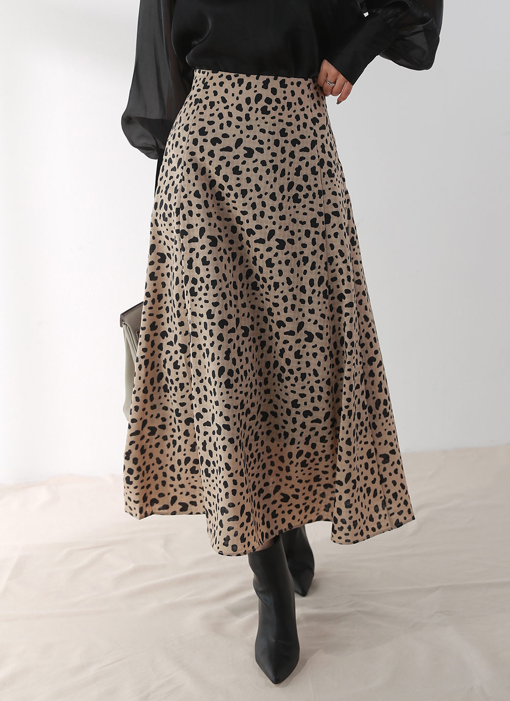 レオパードフレアイージースカート | DHOLIC | 詳細画像8
