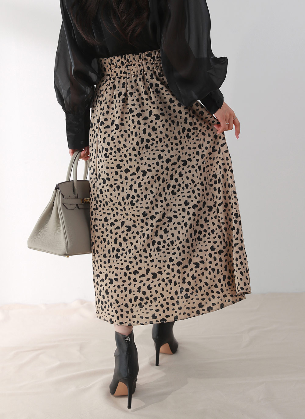 レオパードフレアイージースカート | DHOLIC | 詳細画像9