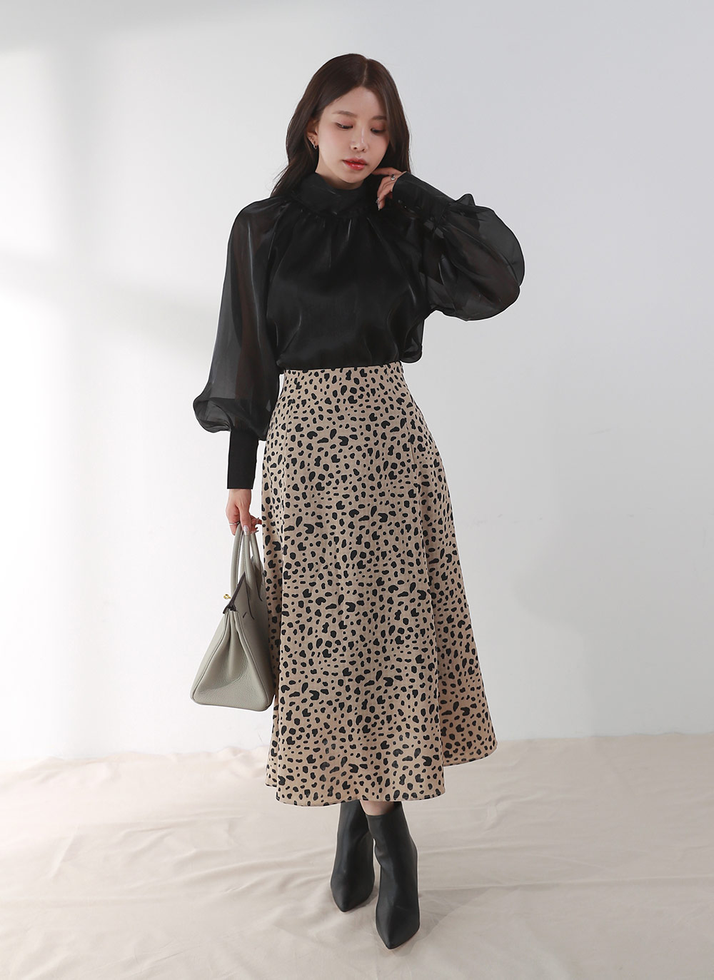 レオパードフレアイージースカート | DHOLIC | 詳細画像11