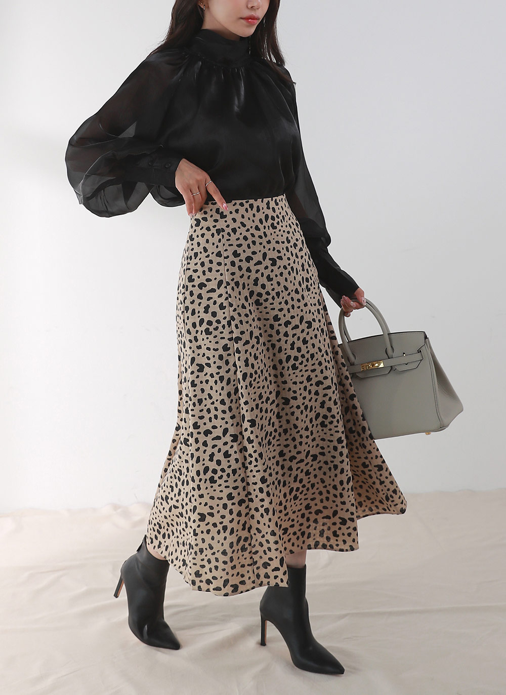 レオパードフレアイージースカート | DHOLIC | 詳細画像12