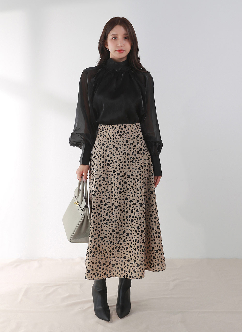 レオパードフレアイージースカート | DHOLIC | 詳細画像13