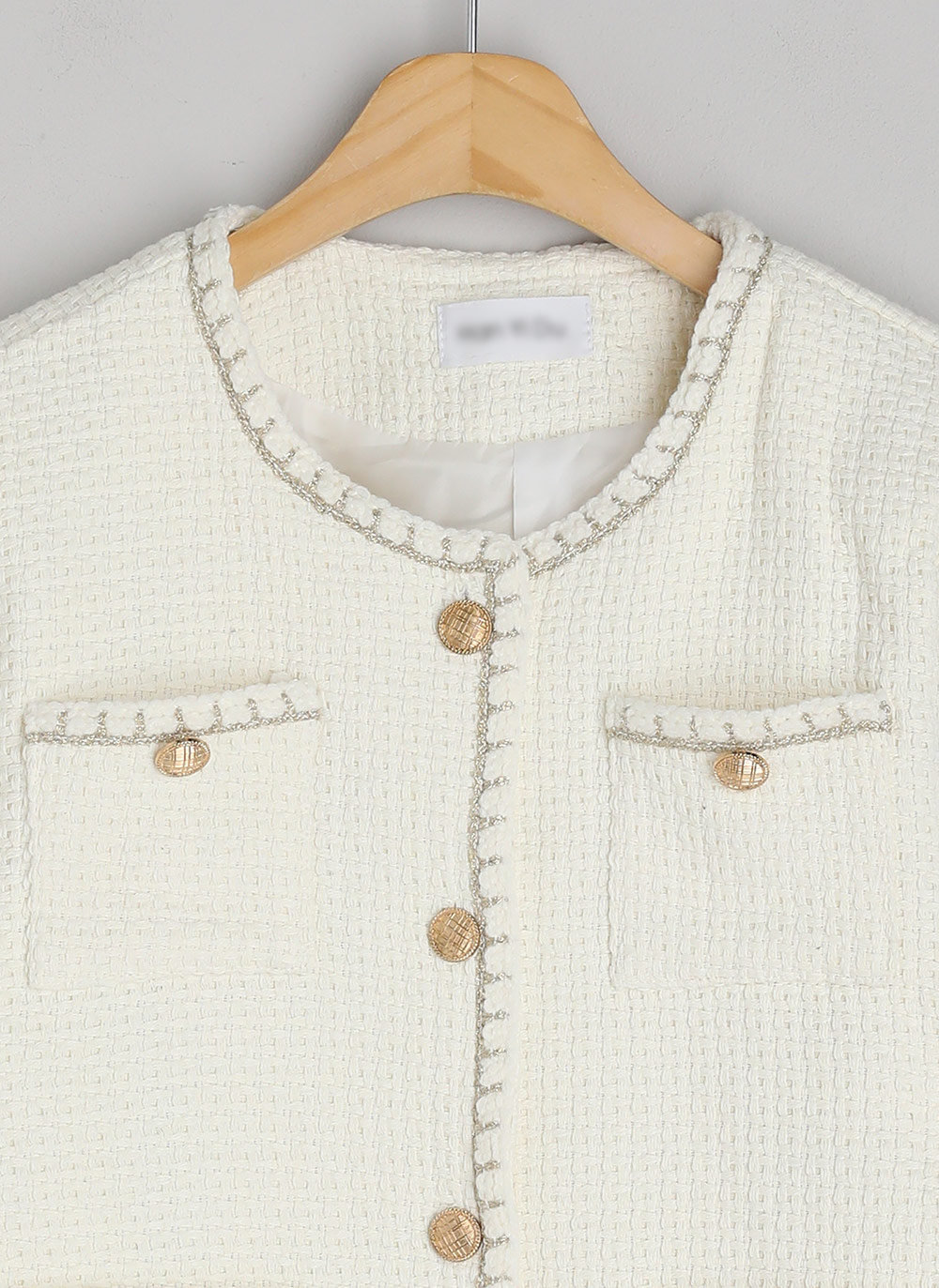 ゴールドボタンポケットツイードジャケット | DHOLIC | 詳細画像17