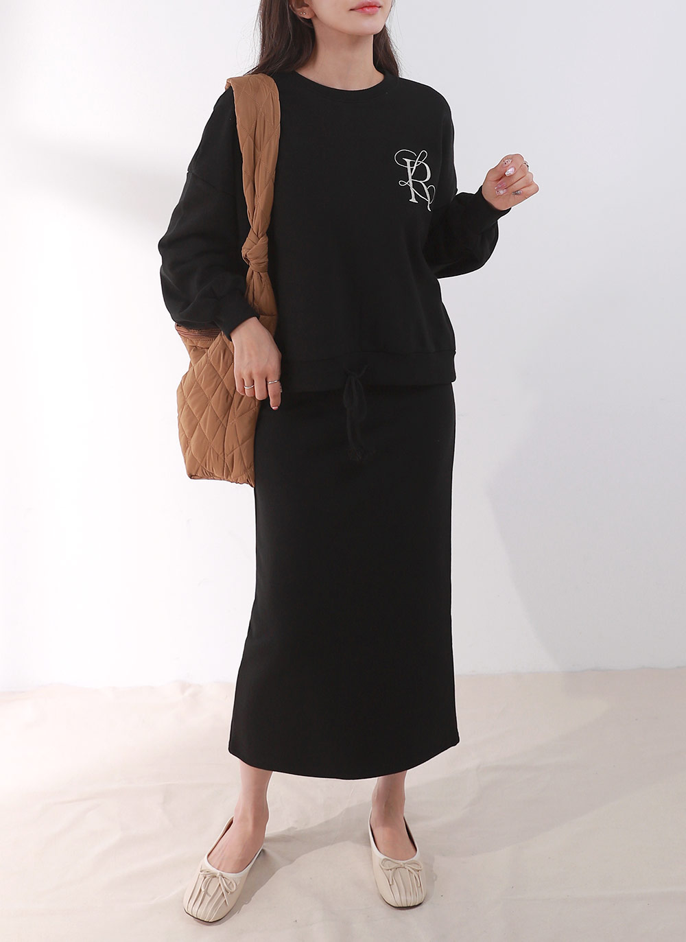 ストリングR刺繍スウェット&スカートSET | DHOLIC | 詳細画像2