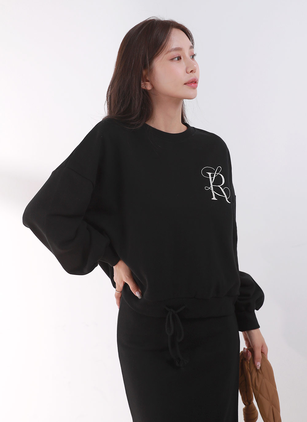 ストリングR刺繍スウェット&スカートSET | DHOLIC | 詳細画像3