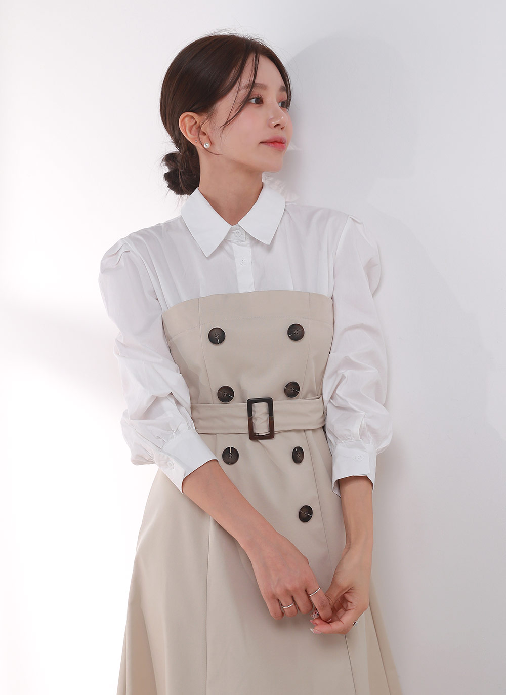 ダブルボタンシャツワンピース UNITED TOKYO（ユナイテッドトウキョウ