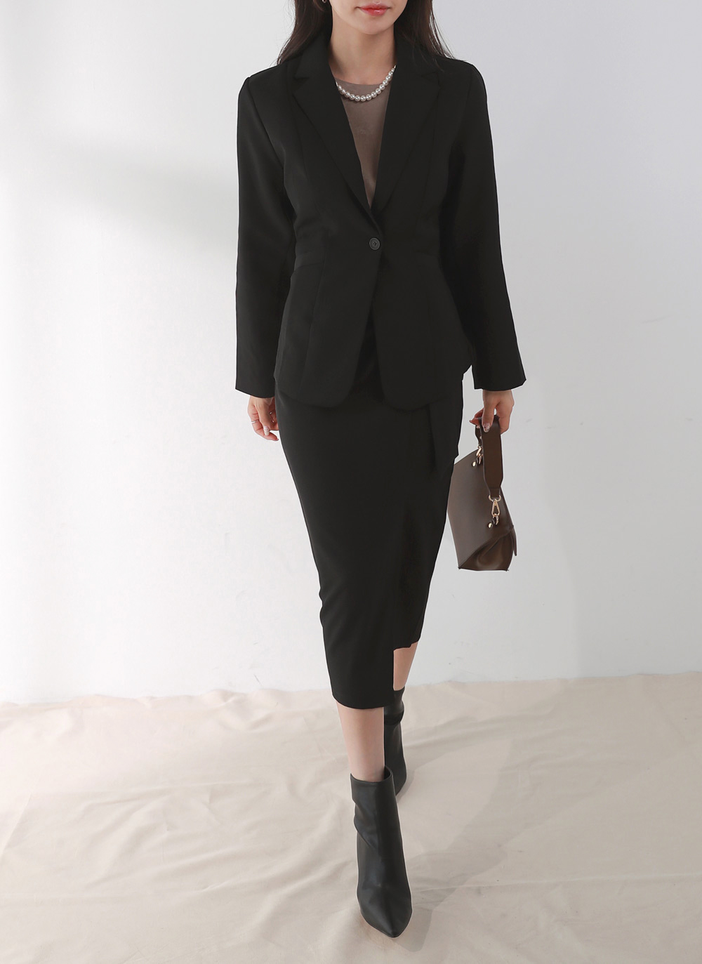 パール調ネックレス付シルキーブラウス | DHOLIC | 詳細画像12