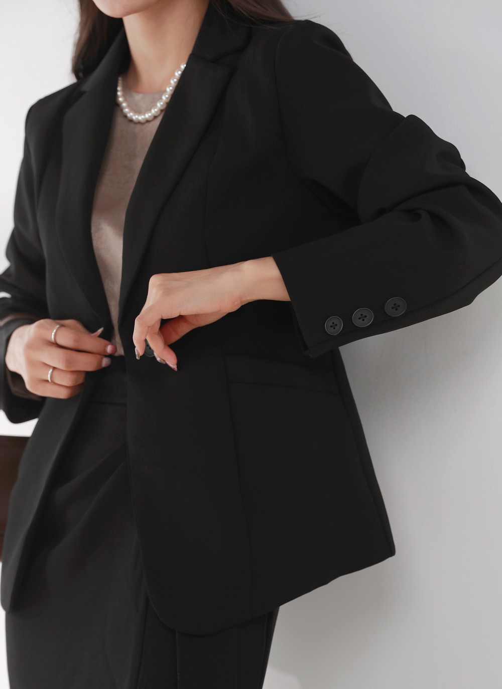 パール調ネックレス付シルキーブラウス | DHOLIC | 詳細画像13