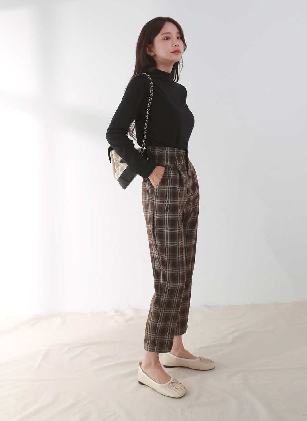 ソフトタッチハーフネックTシャツ | DHOLIC | 詳細画像2