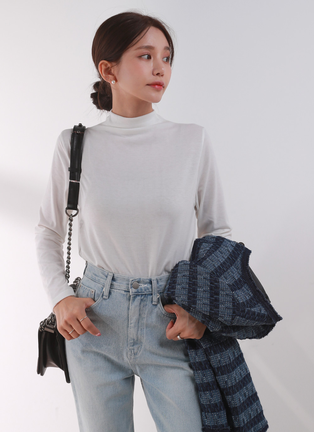 ソフトタッチハーフネックTシャツ | DHOLIC | 詳細画像14