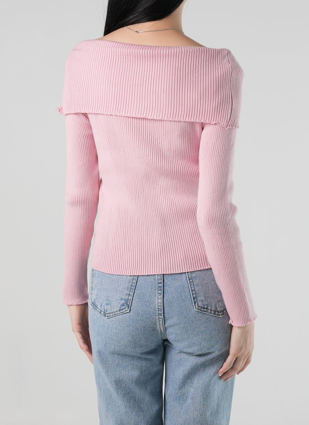 2WAYカラーダイアゴナルボタンリブニット | DHOLIC | 詳細画像6