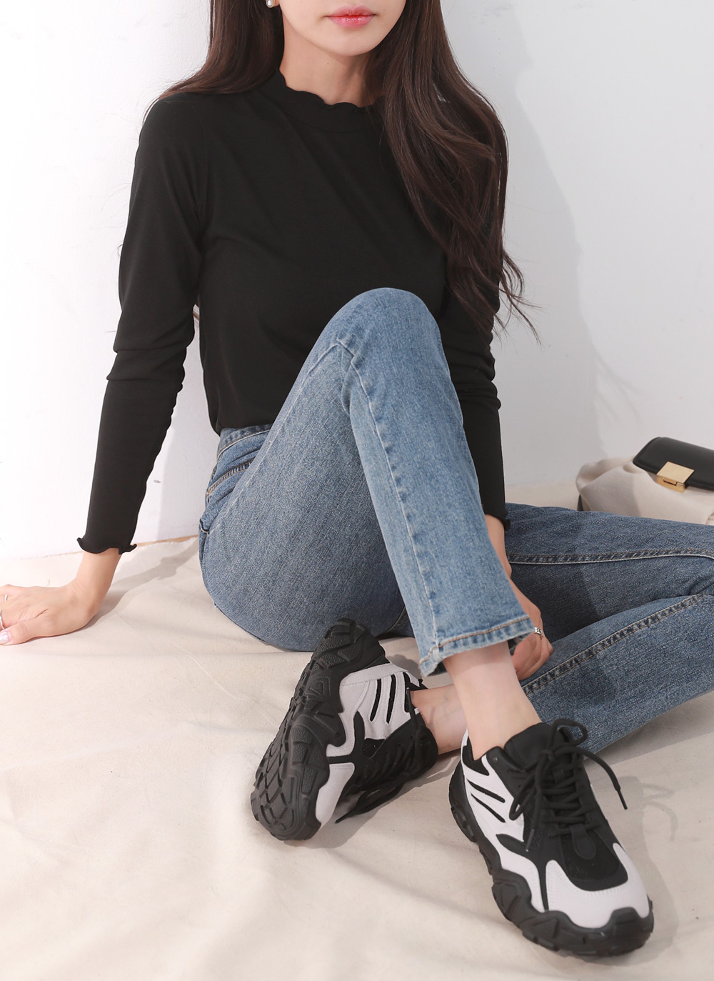 メロウハーフネックスリムTシャツ | DHOLIC | 詳細画像7