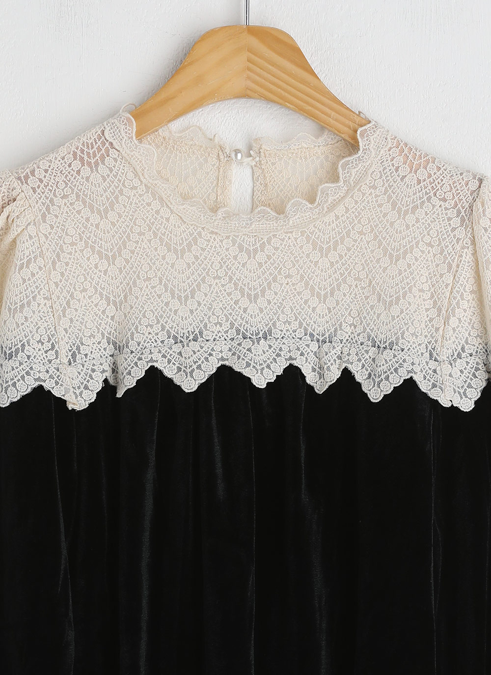 ショルダーレースベロアパフブラウス | DHOLIC | 詳細画像15