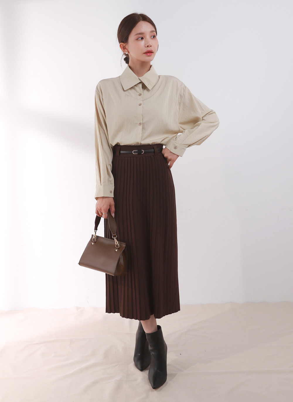 2WAYアンバランスカラーブラウス | DHOLIC | 詳細画像3