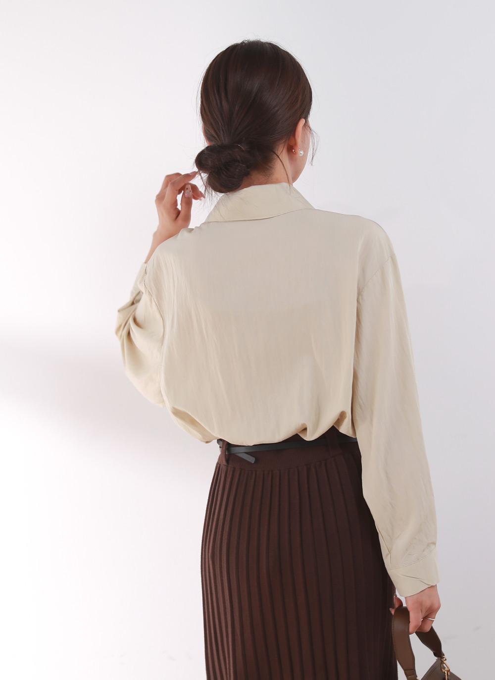 2WAYアンバランスカラーブラウス | DHOLIC | 詳細画像4
