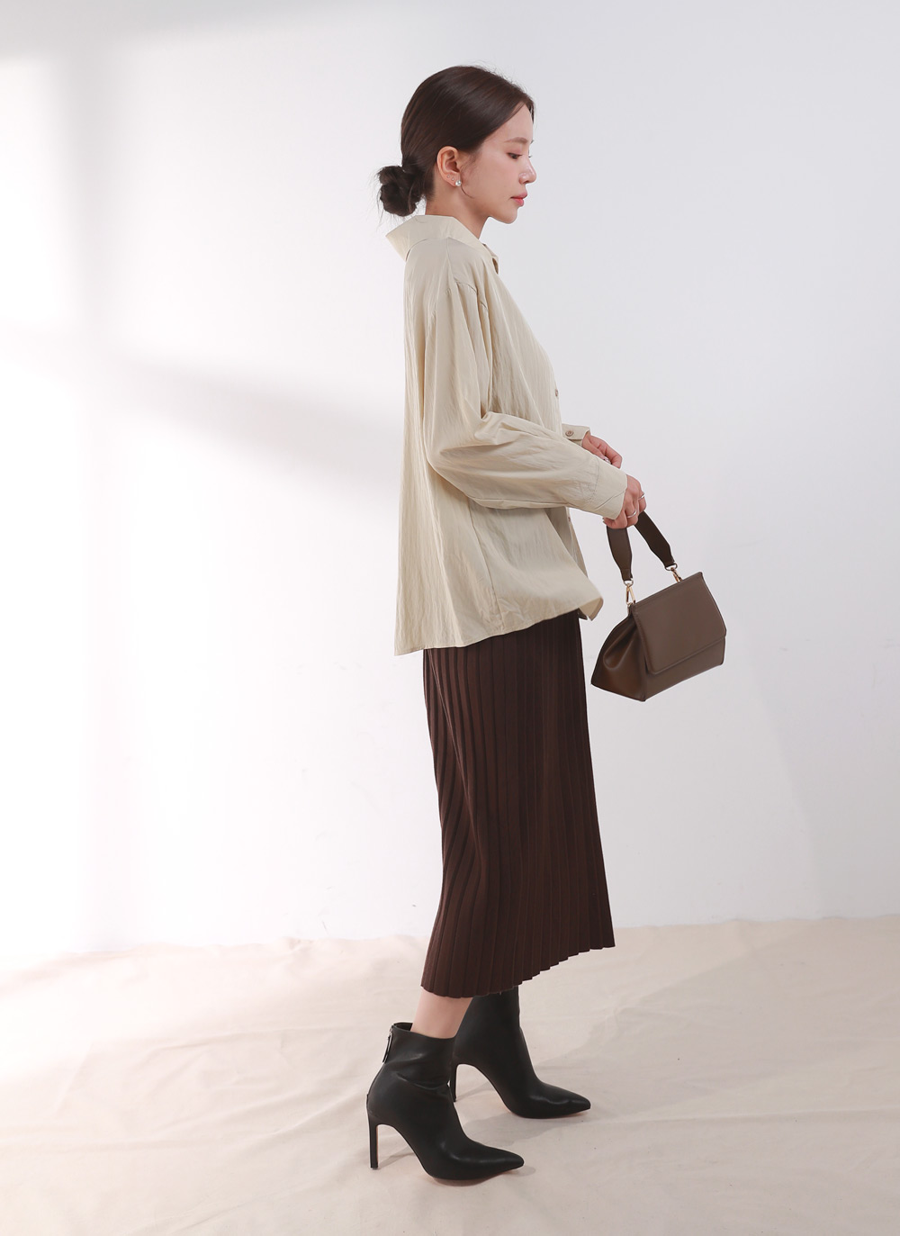 2WAYアンバランスカラーブラウス | DHOLIC | 詳細画像9