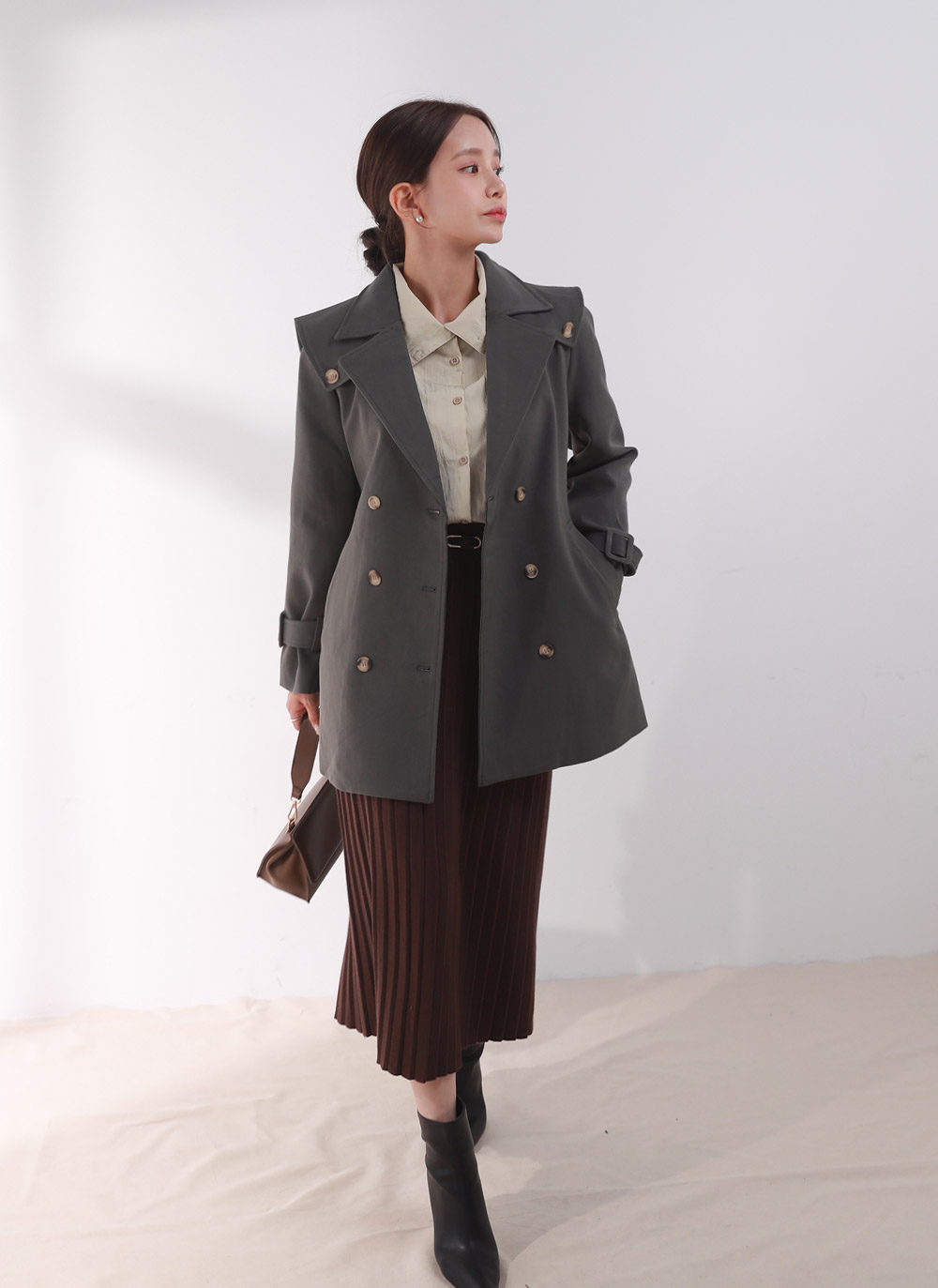 2WAYアンバランスカラーブラウス | DHOLIC | 詳細画像11