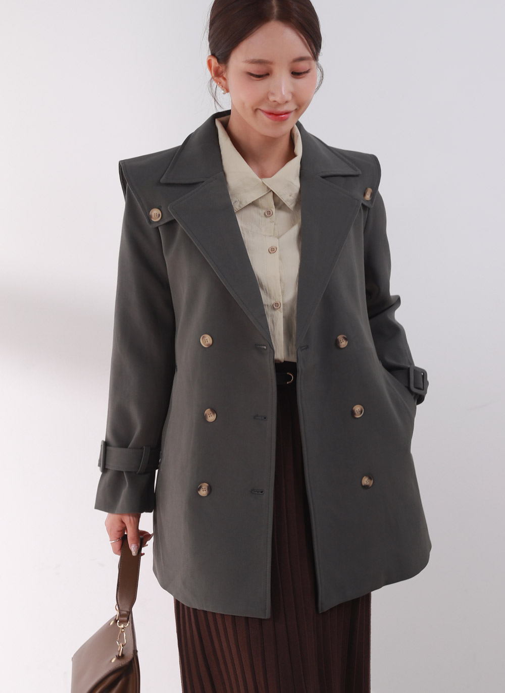 2WAYアンバランスカラーブラウス | DHOLIC | 詳細画像12