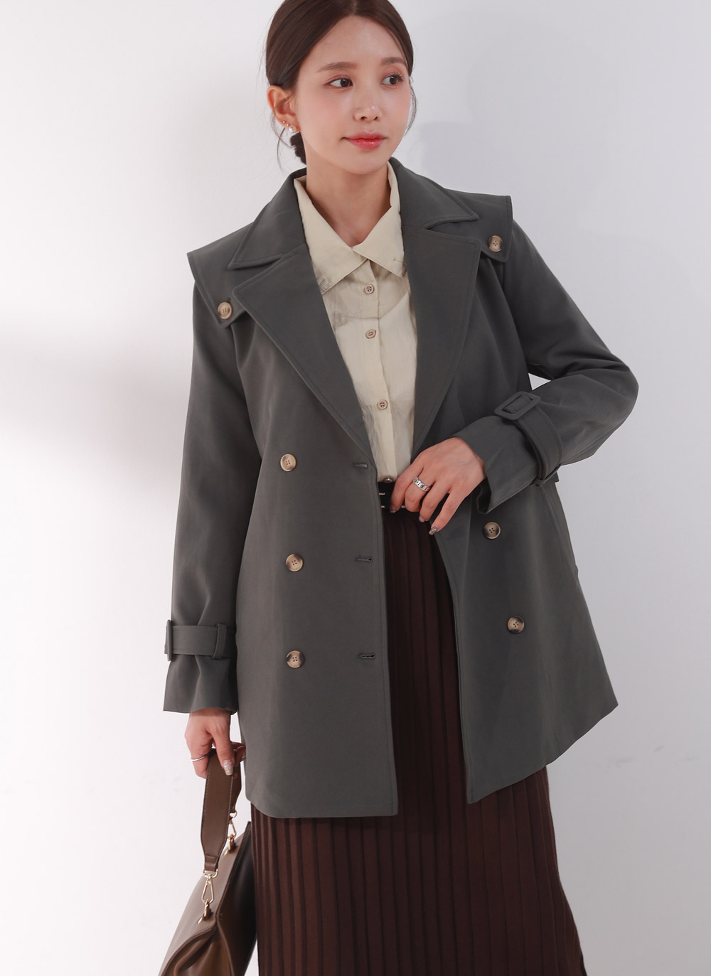 2WAYアンバランスカラーブラウス | DHOLIC | 詳細画像13