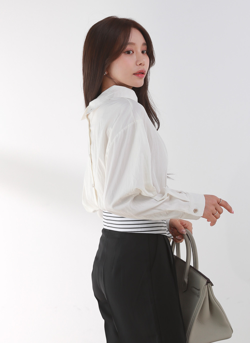 2WAYアンバランスカラーブラウス | DHOLIC | 詳細画像16