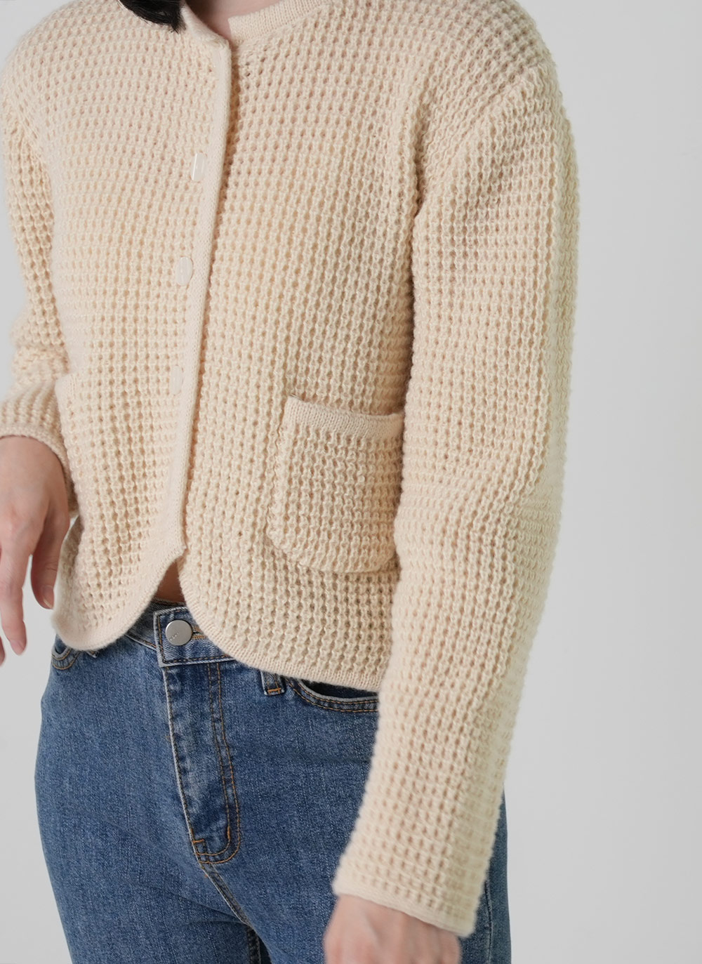 ワッフルポケットカーディガン | DHOLIC | 詳細画像9