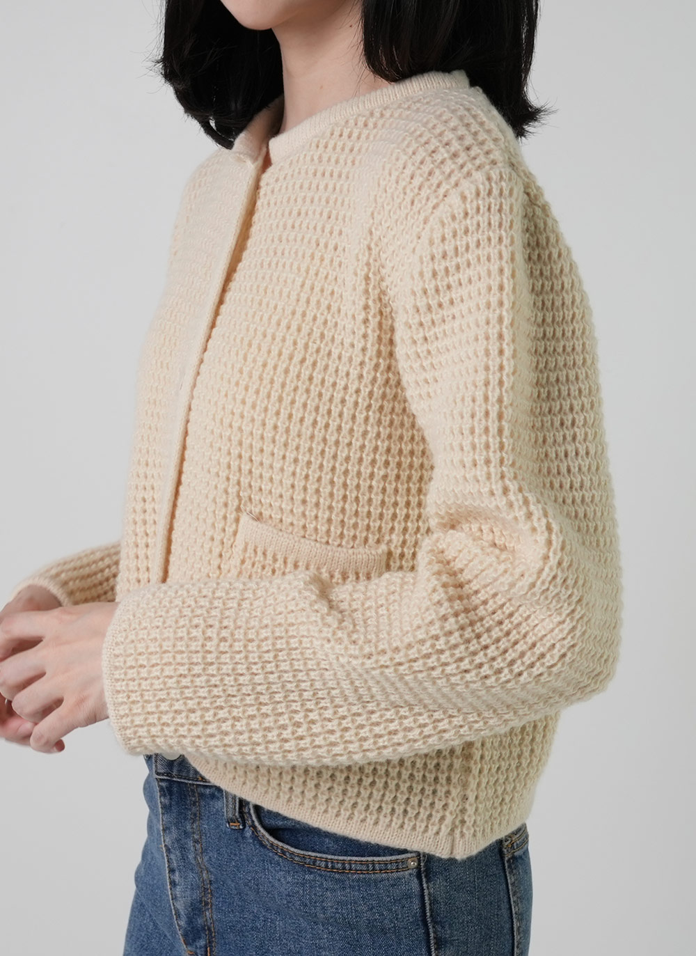 ワッフルポケットカーディガン | DHOLIC | 詳細画像7