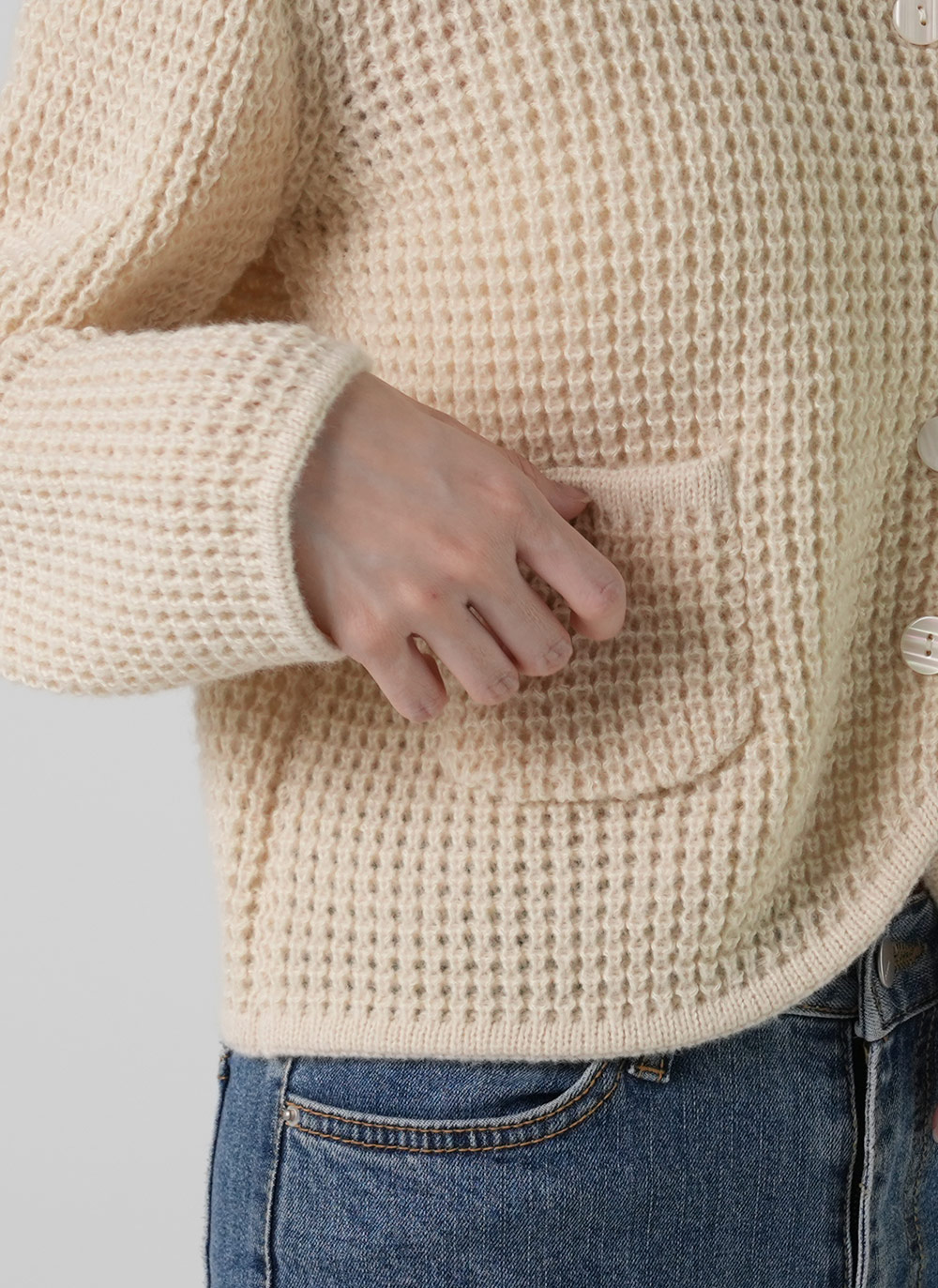 ワッフルポケットカーディガン | DHOLIC | 詳細画像10