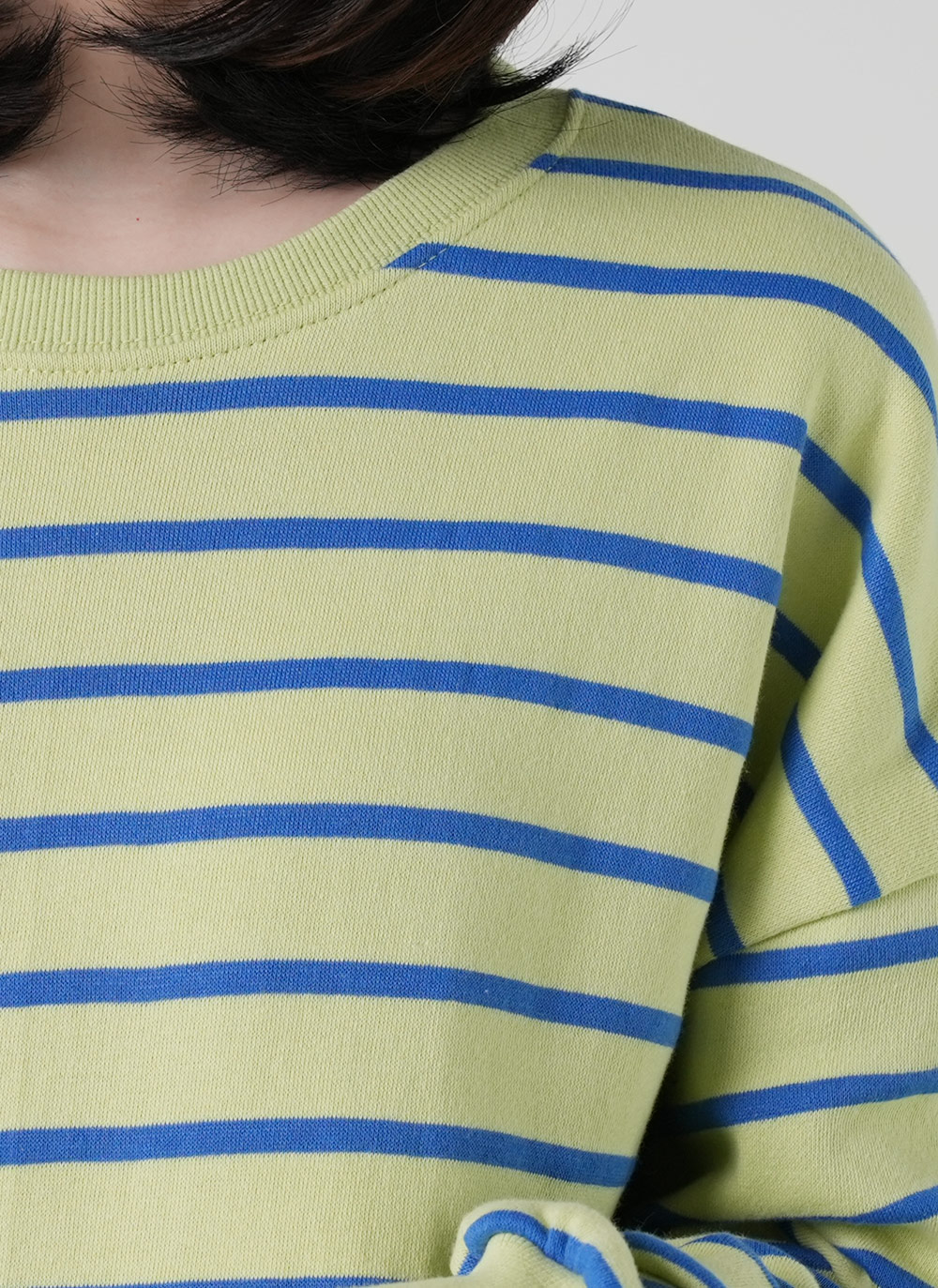 ドロップショルダーボーダースウェット | DHOLIC | 詳細画像9