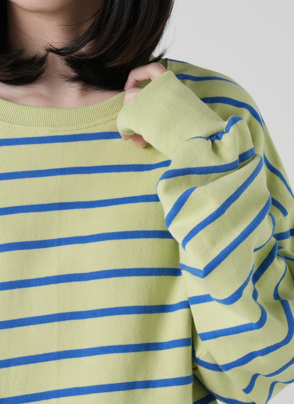 ドロップショルダーボーダースウェット | DHOLIC | 詳細画像10