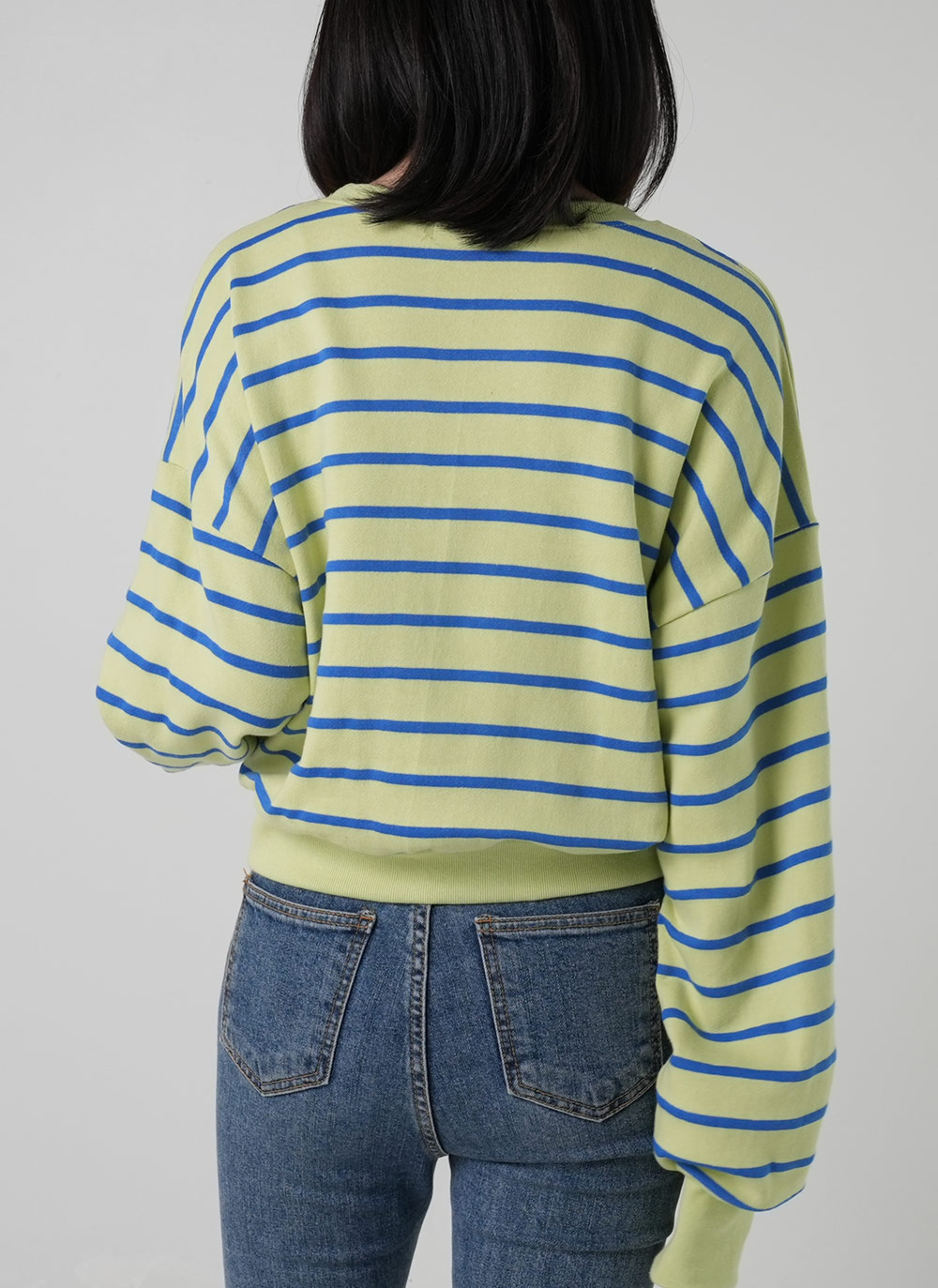 ドロップショルダーボーダースウェット | DHOLIC | 詳細画像8