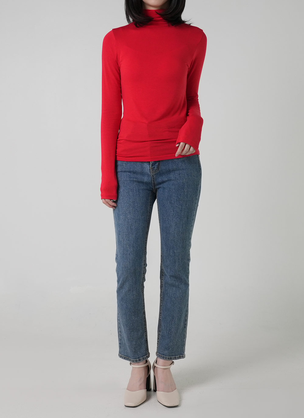 タートルネックスリムTシャツ | DHOLIC | 詳細画像2