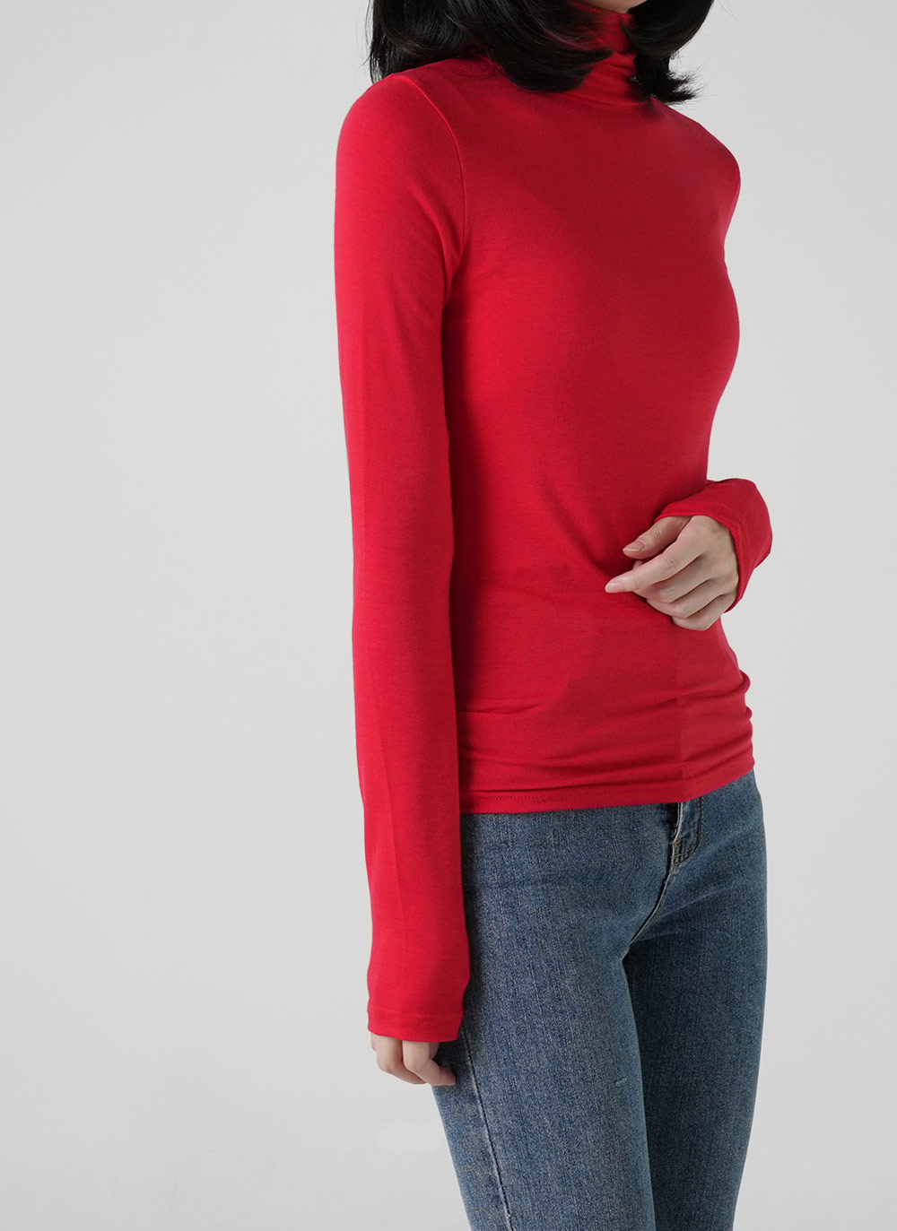 タートルネックスリムTシャツ | DHOLIC | 詳細画像11