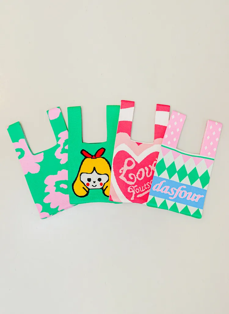 カラフルパターンニットバッグ | 詳細画像1