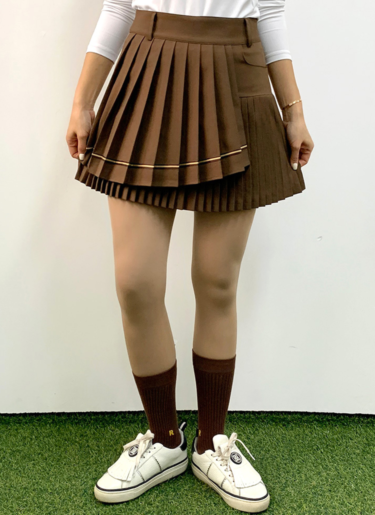 ラップ風プリーツスカートパンツ | レディースファッション通販 - DHOLIC