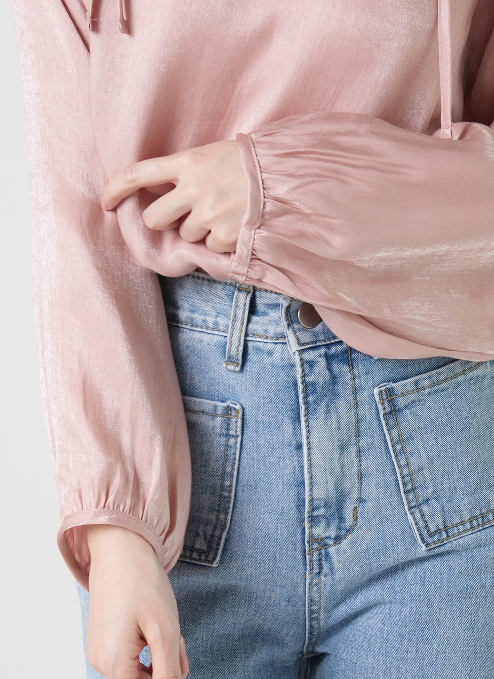 ラグランスリットリボンブラウス | DHOLIC | 詳細画像10