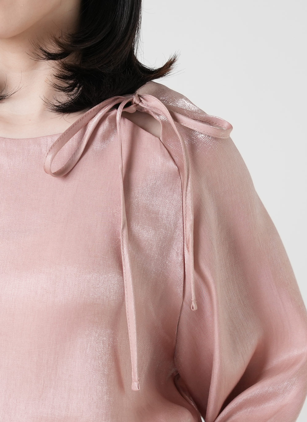 ラグランスリットリボンブラウス | DHOLIC | 詳細画像12