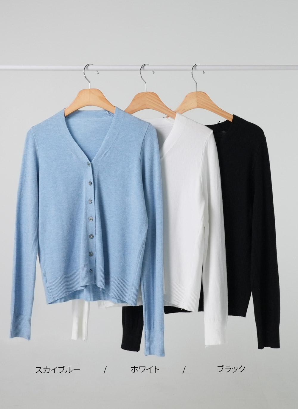Vネックボタンニットカーディガン | DHOLIC | 詳細画像10