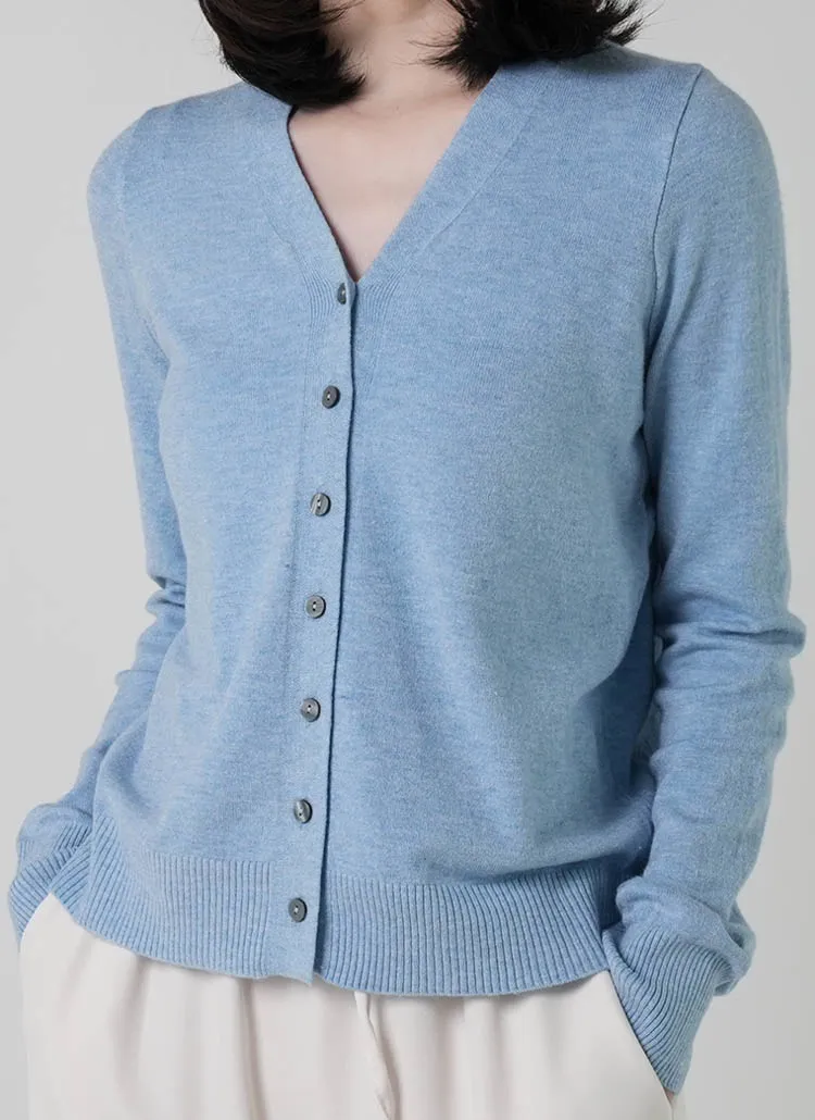 Vネックボタンニットカーディガン | DHOLIC | 詳細画像1