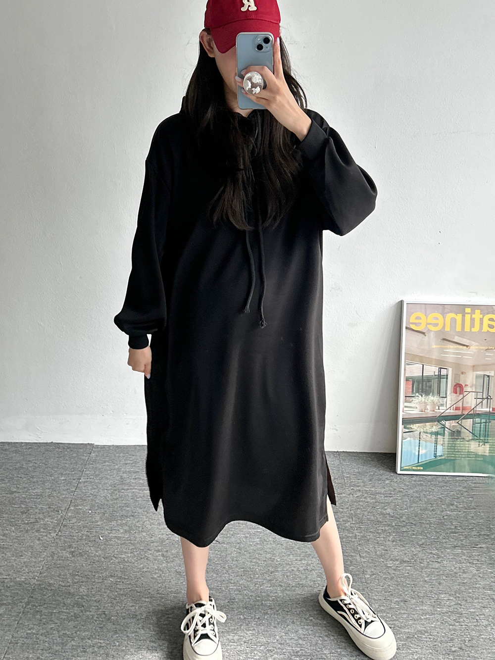 スリットパーカーワンピース | レディースファッション通販 - DHOLIC